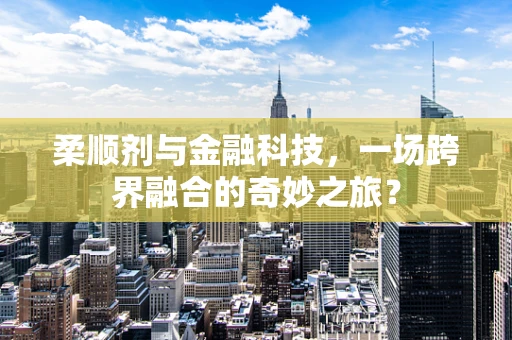 柔顺剂与金融科技，一场跨界融合的奇妙之旅？