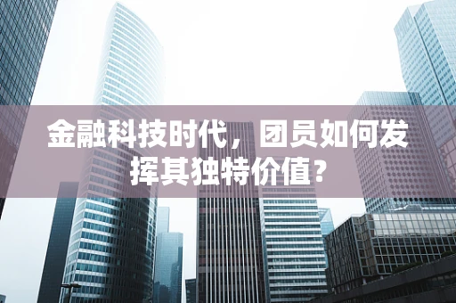 金融科技时代，团员如何发挥其独特价值？