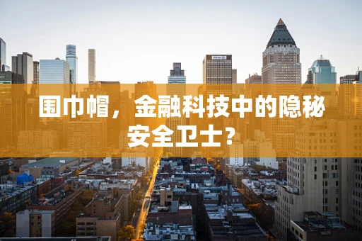 围巾帽，金融科技中的隐秘安全卫士？