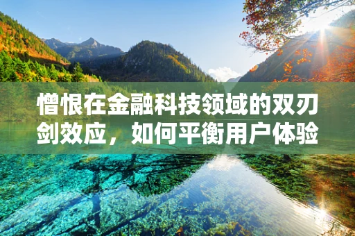 憎恨在金融科技领域的双刃剑效应，如何平衡用户体验与风险管理？