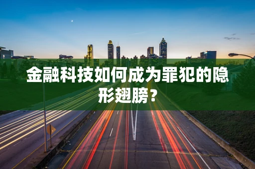 金融科技如何成为罪犯的隐形翅膀？