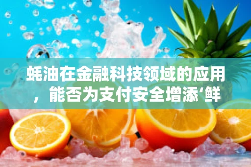 蚝油在金融科技领域的应用，能否为支付安全增添‘鲜’味？