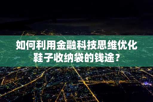 如何利用金融科技思维优化鞋子收纳袋的钱途？