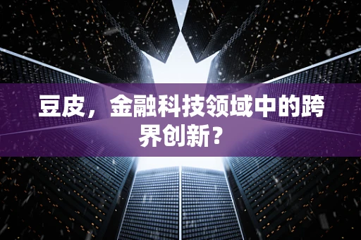 豆皮，金融科技领域中的跨界创新？
