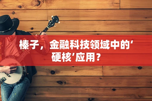 榛子，金融科技领域中的‘硬核’应用？