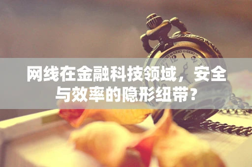 网线在金融科技领域，安全与效率的隐形纽带？