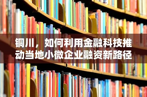 铜川，如何利用金融科技推动当地小微企业融资新路径？