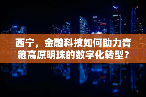 西宁，金融科技如何助力青藏高原明珠的数字化转型？