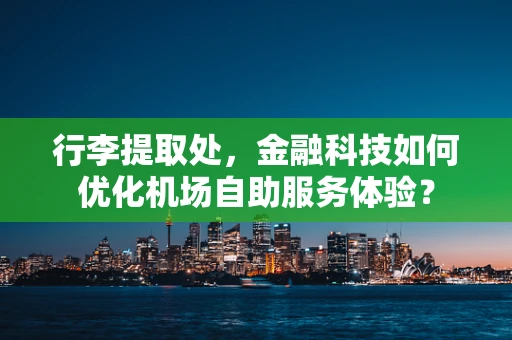 行李提取处，金融科技如何优化机场自助服务体验？