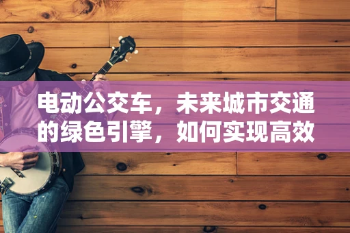 电动公交车，未来城市交通的绿色引擎，如何实现高效充电与成本控制？
