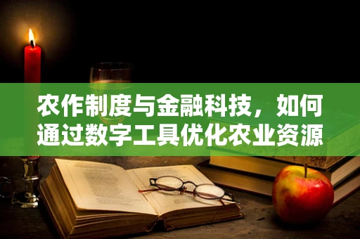 农作制度与金融科技，如何通过数字工具优化农业资源配置？