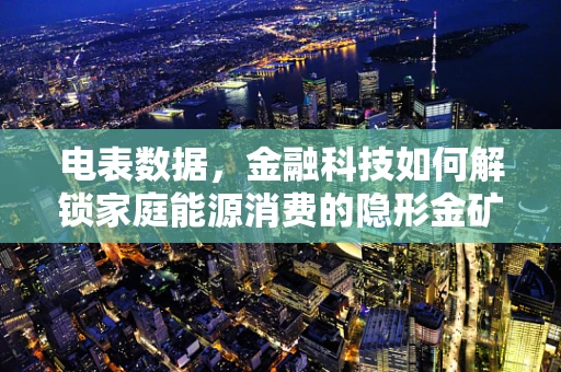 电表数据，金融科技如何解锁家庭能源消费的隐形金矿？