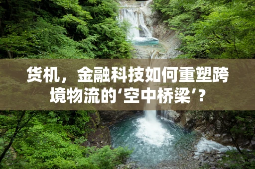 货机，金融科技如何重塑跨境物流的‘空中桥梁’？