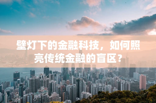壁灯下的金融科技，如何照亮传统金融的盲区？