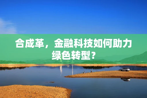 合成革，金融科技如何助力绿色转型？