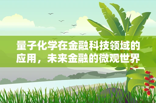 量子化学在金融科技领域的应用，未来金融的微观世界探索？