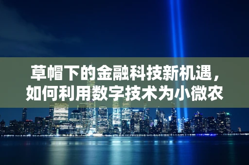 草帽下的金融科技新机遇，如何利用数字技术为小微农户提供精准服务？