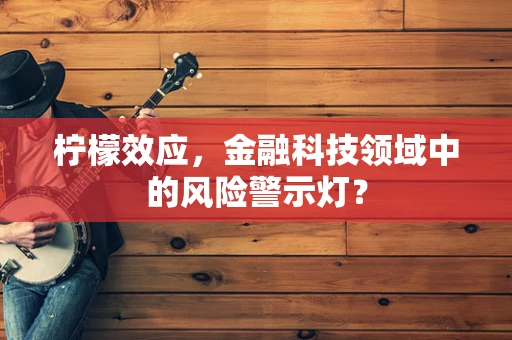 柠檬效应，金融科技领域中的风险警示灯？