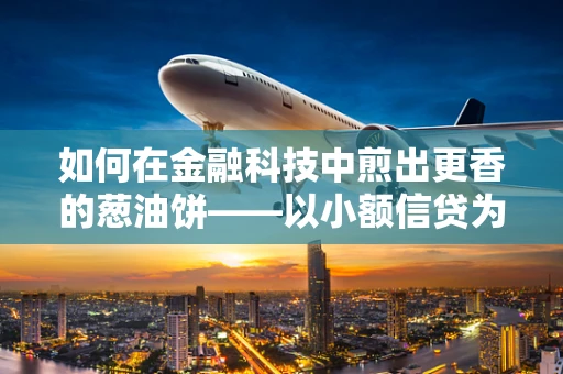 如何在金融科技中煎出更香的葱油饼——以小额信贷为例