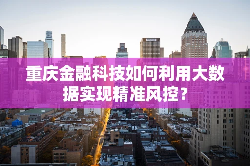 重庆金融科技如何利用大数据实现精准风控？