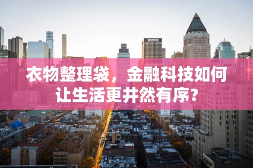 衣物整理袋，金融科技如何让生活更井然有序？