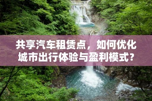共享汽车租赁点，如何优化城市出行体验与盈利模式？