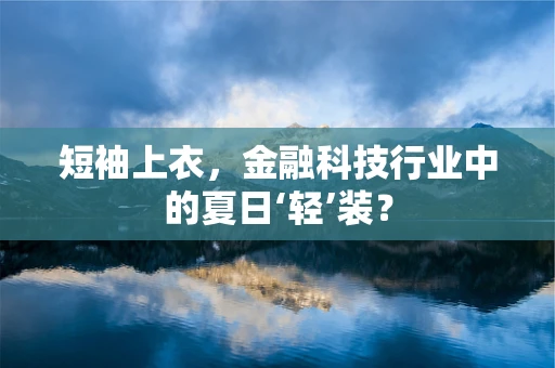 短袖上衣，金融科技行业中的夏日‘轻’装？