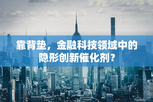 靠背垫，金融科技领域中的隐形创新催化剂？