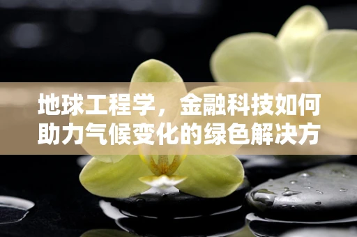 地球工程学，金融科技如何助力气候变化的绿色解决方案？