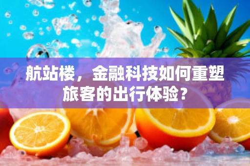 航站楼，金融科技如何重塑旅客的出行体验？