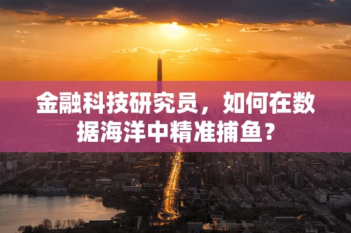 金融科技研究员，如何在数据海洋中精准捕鱼？