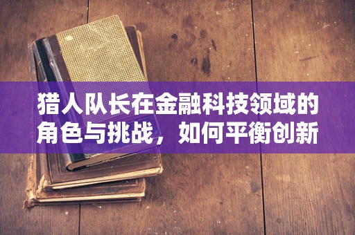 猎人队长在金融科技领域的角色与挑战，如何平衡创新与风险？