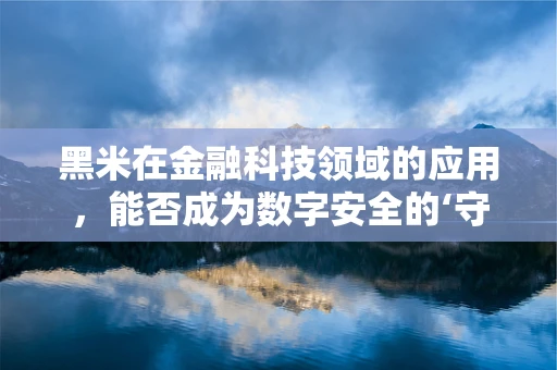 黑米在金融科技领域的应用，能否成为数字安全的‘守护者’？