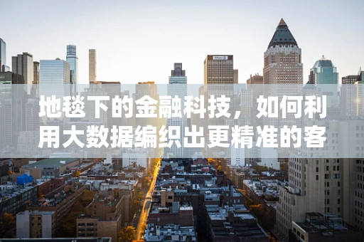 地毯下的金融科技，如何利用大数据编织出更精准的客户画像？
