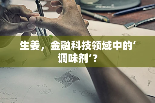生姜，金融科技领域中的‘调味剂’？