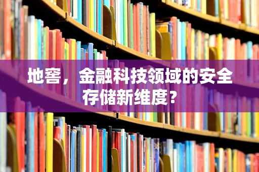 地窖，金融科技领域的安全存储新维度？