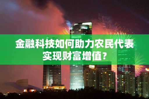 金融科技如何助力农民代表实现财富增值？