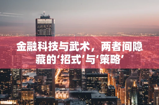 金融科技与武术，两者间隐藏的‘招式’与‘策略’