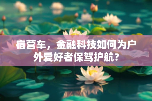 宿营车，金融科技如何为户外爱好者保驾护航？