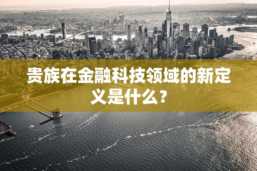 贵族在金融科技领域的新定义是什么？