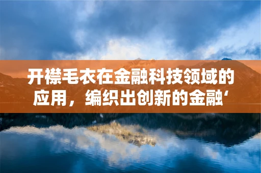 开襟毛衣在金融科技领域的应用，编织出创新的金融‘温暖’