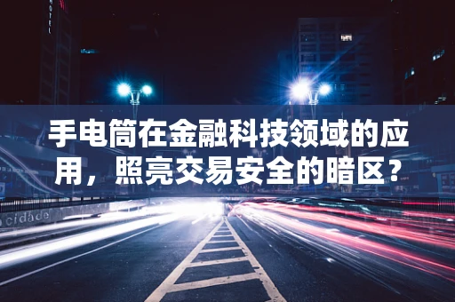 手电筒在金融科技领域的应用，照亮交易安全的暗区？
