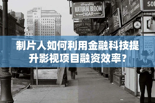 制片人如何利用金融科技提升影视项目融资效率？