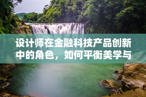 设计师在金融科技产品创新中的角色，如何平衡美学与功能？