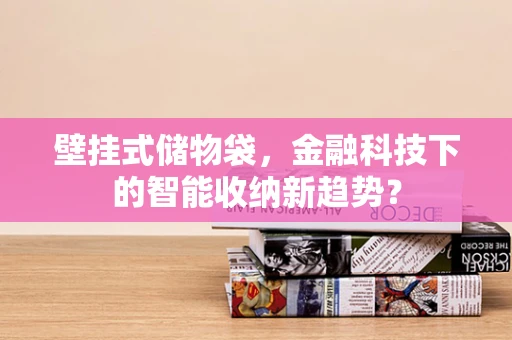 壁挂式储物袋，金融科技下的智能收纳新趋势？