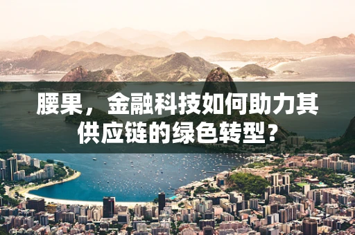 腰果，金融科技如何助力其供应链的绿色转型？