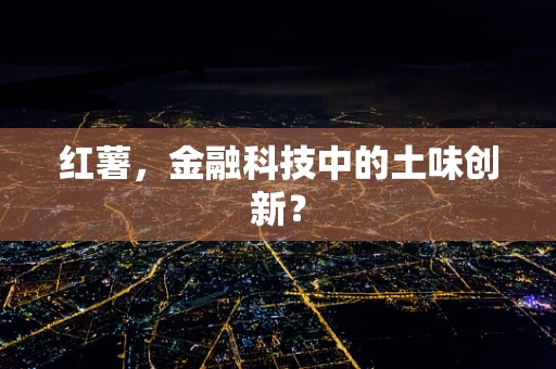 红薯，金融科技中的土味创新？