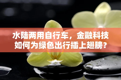 水陆两用自行车，金融科技如何为绿色出行插上翅膀？