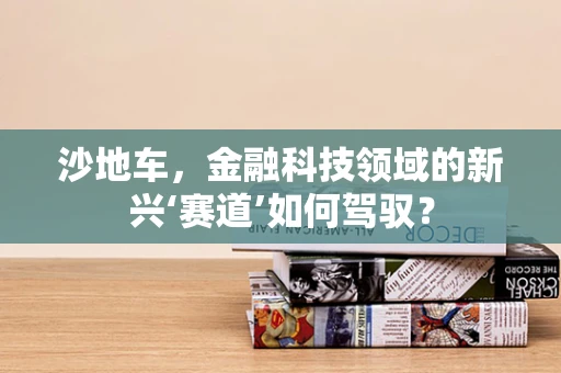 沙地车，金融科技领域的新兴‘赛道’如何驾驭？
