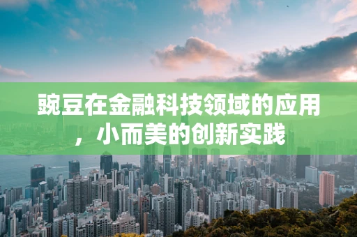 豌豆在金融科技领域的应用，小而美的创新实践